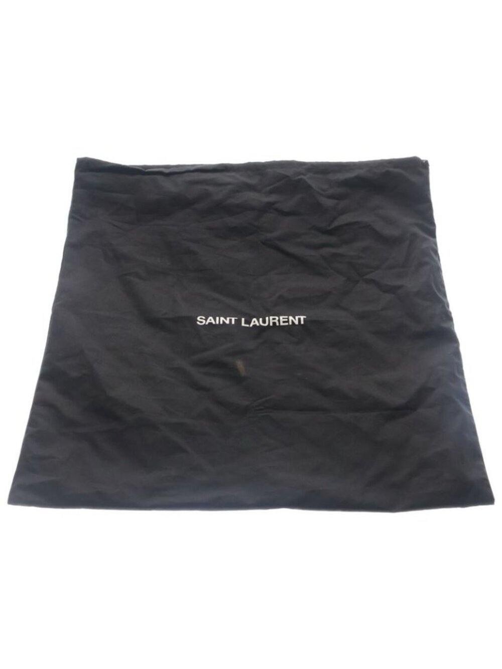 Saint Laurent Yves Ribe Goche Tote Black Leather Silver - Picture 6 of 6